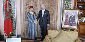 Foreign Minister Nasser Bourita met with the United Nations Envoy for Western Sahara, Staffan de Mistura, on Monday in Rabat. 
