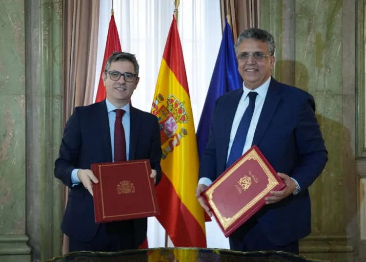 Morocco and Spain signed a joint declaration of intent Tuesday in Madrid outlining judicial cooperation for the 2030 FIFA World Cup.