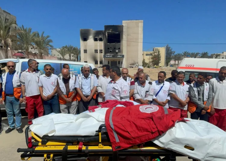 The International Federation of Red Cross and Red Crescent Societies (IFRC) has condemned Israel’s killing of 14 missing paramedics of the Palestinian Red Crescent Society (PRCS) and the Palestinian Civil Defense in Rafah, Southern Gaza.