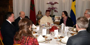 Iftar at the Moroccan residence in Stockholm