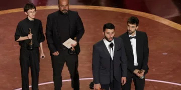 This documentary was made by a Palestinian-Israeli joint collective made up of Palestinian journalists, activists Basel Adra and Hamdan Ballal along with Israeli investigative journalist Yuval Abraham and Israeli Cinematographer Rachel Szor.
