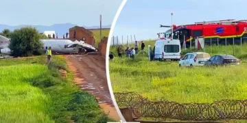 Aftermath of Fez airplane accident