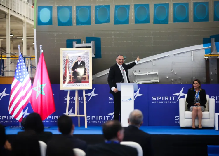 On June 27, 2022, Ryad Mezzour delivered a speech at the launch of fuselage component production for the A320 and A220 at Spirit AeroSystems’ Casablanca site.