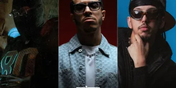 Moroccan rappers Dizzy DROS, Snor, and Kouz1