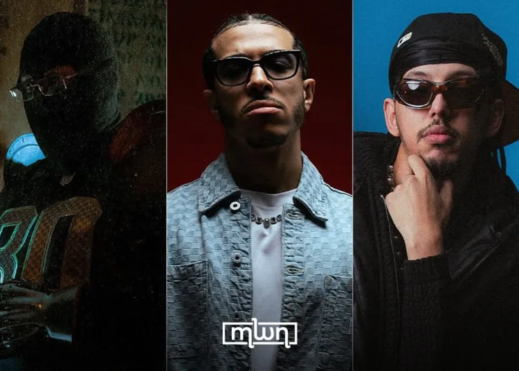Moroccan rappers Dizzy DROS, Snor, and Kouz1