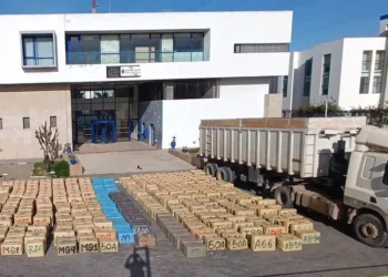 Moroccan security forces seize nearly 18 tons of cannabis in major drug bust.