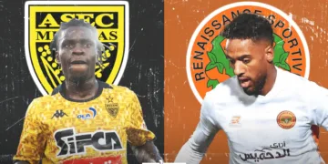 ASEC Mimosas and RS Berkane go head-to-head in the first leg of their CAF Confederation Cup quarter-final at the Felix Houphouet-Boigny Stadium in Abidjan.