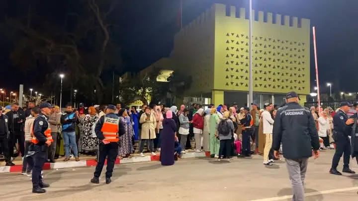 Families gathered outside Kenitra hospital