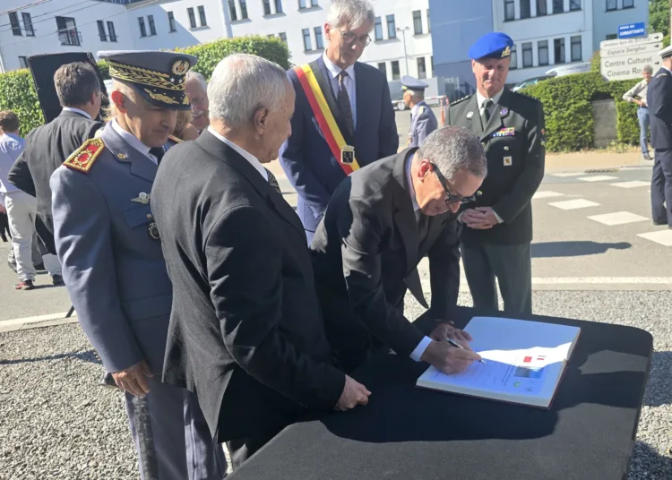 The ceremonies marked the 85th anniversary of the WWII battle that took place Gembloux and Chastre, about 40 kilometers from Brussels.