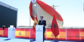 The vessel represents the first warship built by a Spanish shipyard for Morocco in almost four decades.