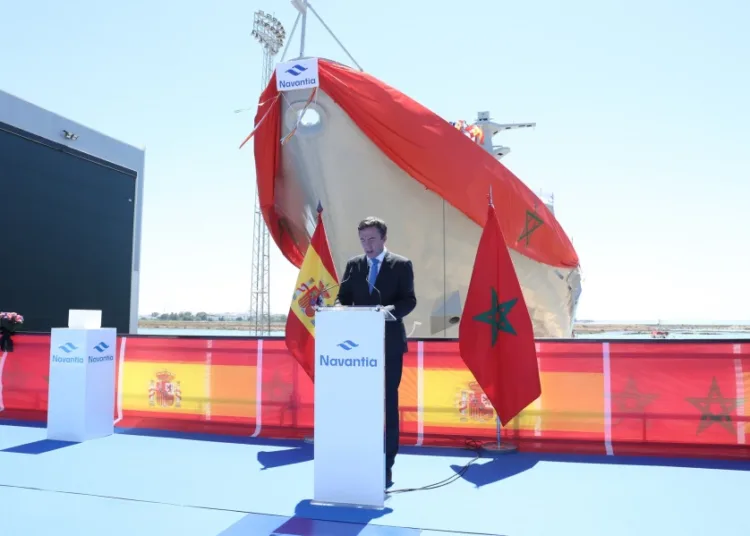 The vessel represents the first warship built by a Spanish shipyard for Morocco in almost four decades.
