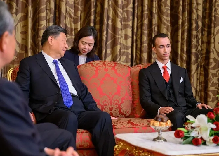 President Xi Jinping’s November stopover in Casablanca, where he met Crown Prince Moulay Hassan.