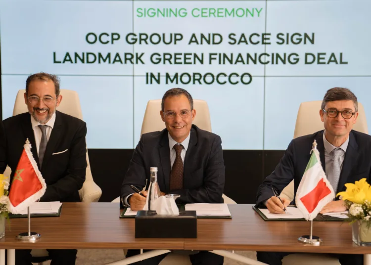 OCP, Italy’s Financial Group SACE Announce €365 Million Green Financing Agreement