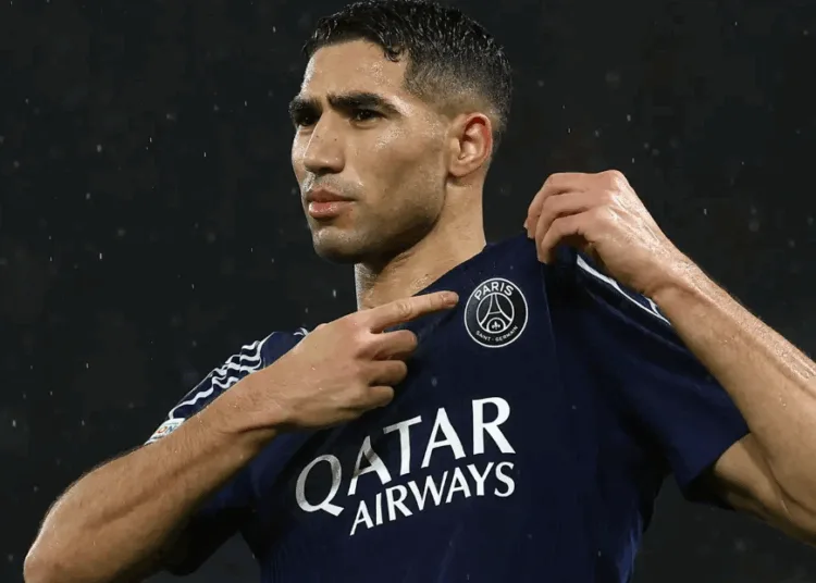 Morocco international Achraf Hakimi has been named the best right-back in France