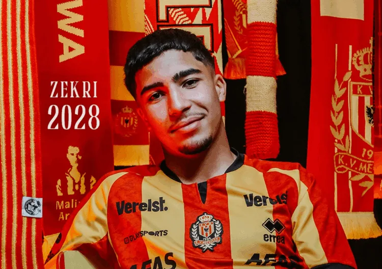 Moncef Zekri has signed his first professional contract with Belgian side KV Mechelen
