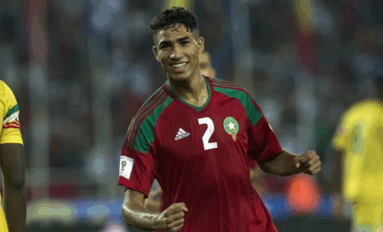 Achraf Hakimi made his senior debut for Morocco at the age of 17.