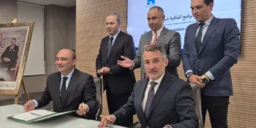 The sigining of the partnership