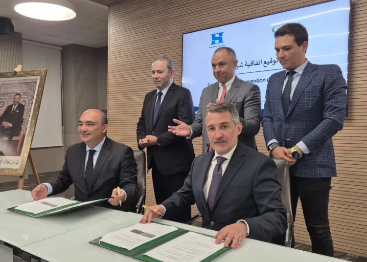The sigining of the partnership