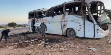 A deadly traffic accident near the town of Tamanr in the early hours of Wednesday left eight people dead and 24 others wounded.