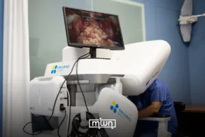 The health ministry plans to equip each major university hospital with a robot.