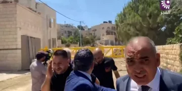 Diplomats ducking for cover as Israeli forces shot towards them