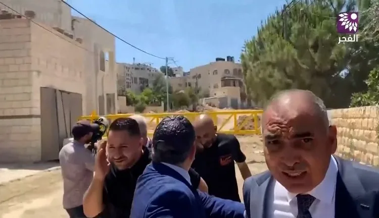 Diplomats ducking for cover as Israeli forces shot towards them