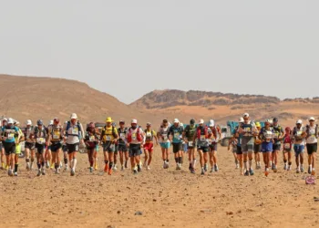 The Marathon des Sables (MDS) Legendary event is a 6-stage ultra-marathon race, with competitors racing 20 to 80km each day across the harsh desert terrain.