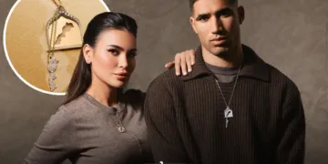 Moroccan football star Achraf Hakimi and renowned jewelry designer Mimia LeBlanc have joined forces to create a distinctive pendant honoring their shared Moroccan heritage.