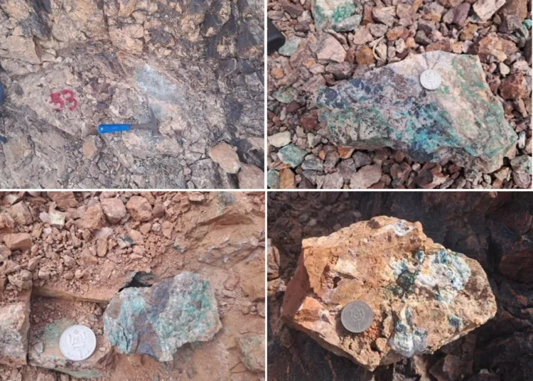 Morocco Strategic Minerals Corporation has announced promising results from its recent sampling program at the BMR copper-gold property.