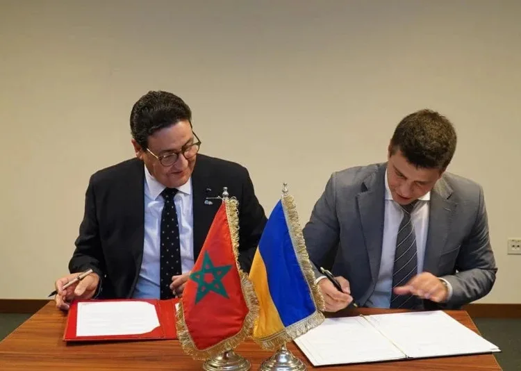 Morocco and Ukraine struck a deal on Saturday to boost trade through improved road transport links.