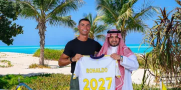 Portuguese superstar Cristiano Ronaldo has signed a two-year contract extension with Saudi Arabian club Al-Nassr, the team announced Thursday.