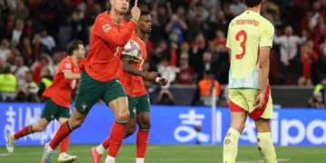 Cristiano Ronaldo had been quiet until the hour mark but did what he so often does.