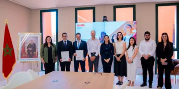 The signing of the partnership
