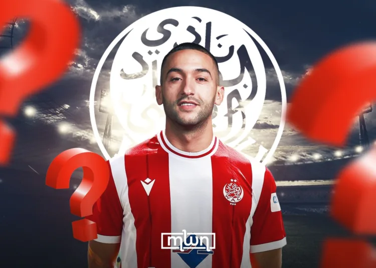Hakim Ziyech could follow the footsteps of former Morocco international player Nordin Amrabat, who has recently joined Wydad.