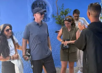 FIFA president Gianni infantino toured Chefchaouen accompanied by family members.