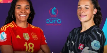 Spain will face Switzerland tonight in the Women’s European Championship quarter-final match in Bern.