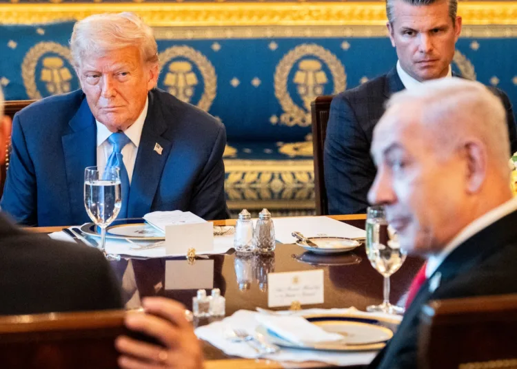 US President Donald Trump hosted Israeli Prime Minister Benjamin Netanyahu at the White House on Monday evening