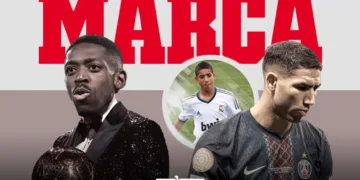 Hakimi has been snubbed by Spanish media in favour of Dembélé