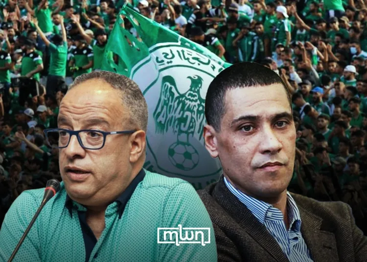 Ex-Raja Presidents Aziz El Badraoui (on the left) and Mohamed Boudrika were jailed for corruption.