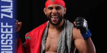 Youssef Zalal has entered the UFC featherweight top 10 for the first time.