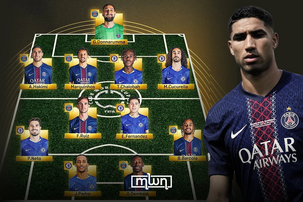 Best of the Best': DAZN Chooses Hakimi Among Team of The Week