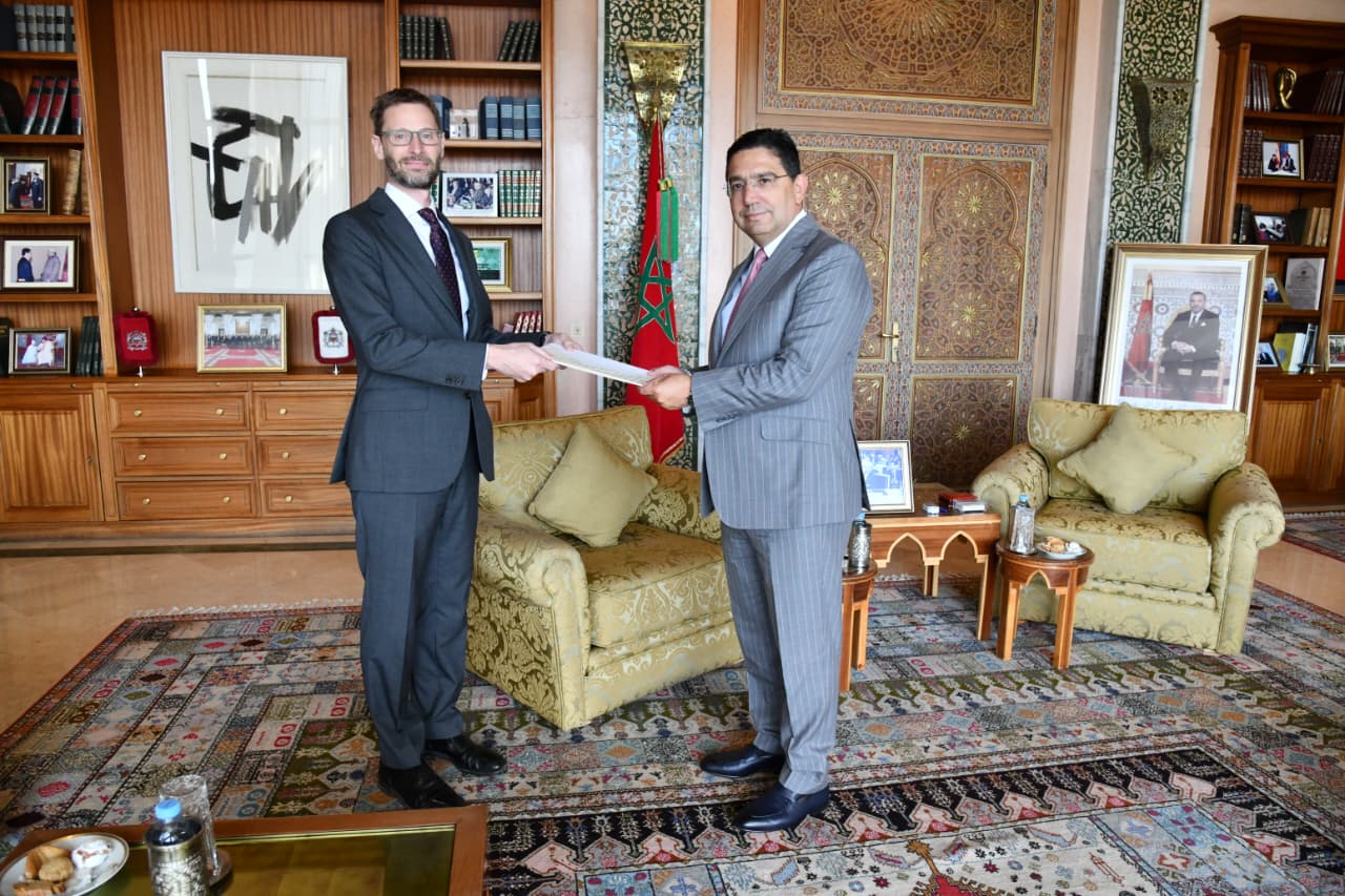 Alex Pinfield Presents Credentials as New British Ambassador to Morocco