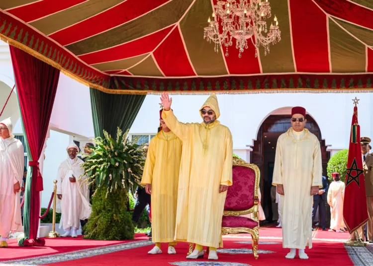 King Mohammed VI during Throne Day reception