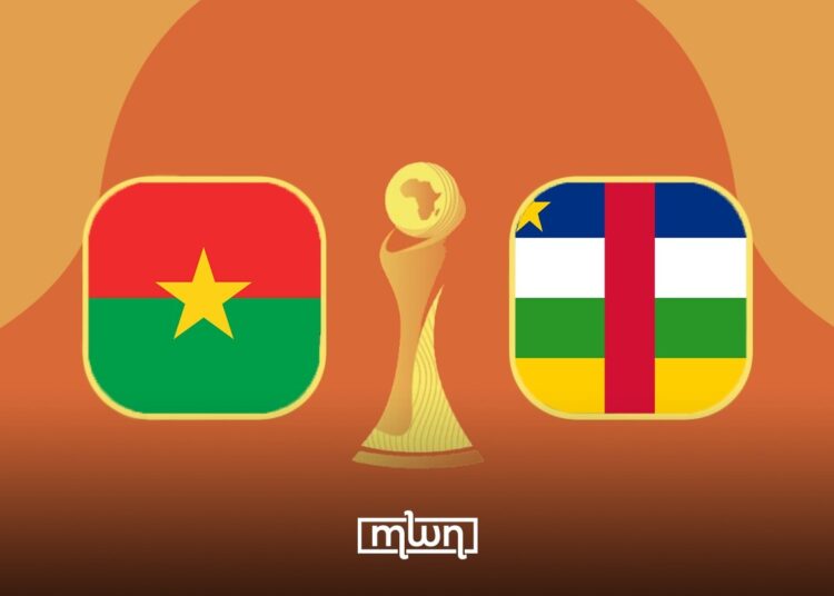 Burkina Faso go against Central African Republic in the CHAN 2024.