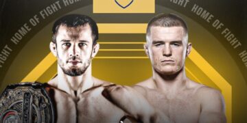 Dagestan’s undefeated Usman Nurmagomedov will face Ireland’s Paul Hughes in a rematch for the PFL Lightweight World Title.
