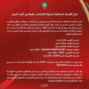 Morocco football tickets gone within hours of release