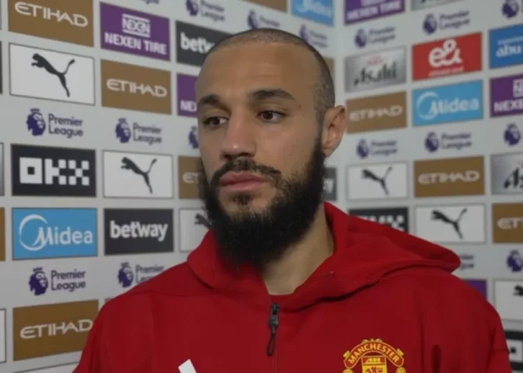 Noussair Mazraoui admitted he was disappointed with himself after Manchester United's defeat to Manchester City on Sunday.