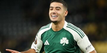 Anass Zaroury scored.a hat-trick against Young Boys in the Europa League.