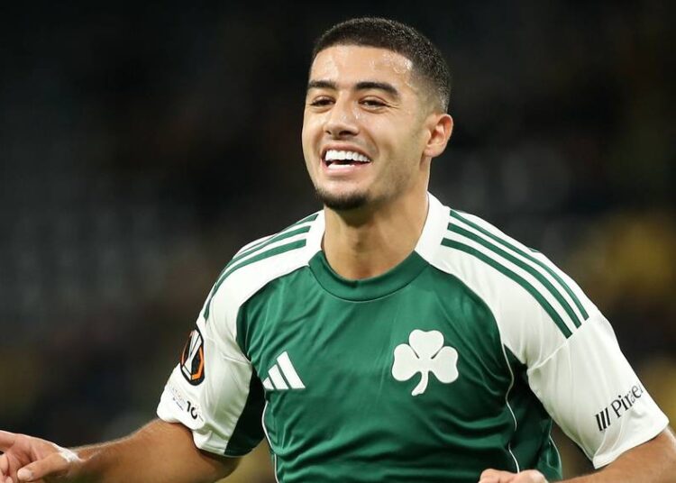 Anass Zaroury scored.a hat-trick against Young Boys in the Europa League.