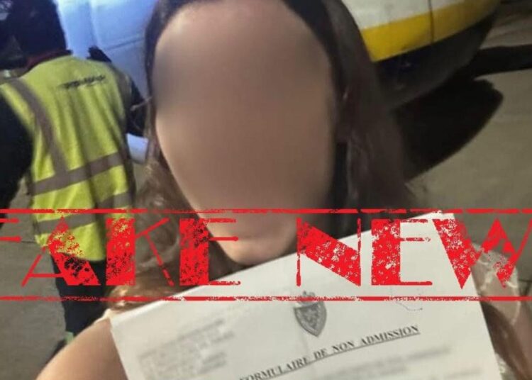 Without the necessary documents required for foreign entry and residence in Morocco, officials prevented the woman from entering Morocco.